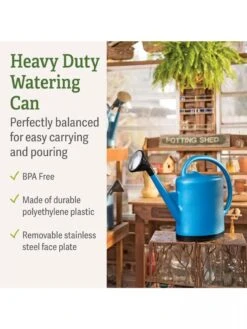 French Blue Watering Can -Green Works Shop 06341 7