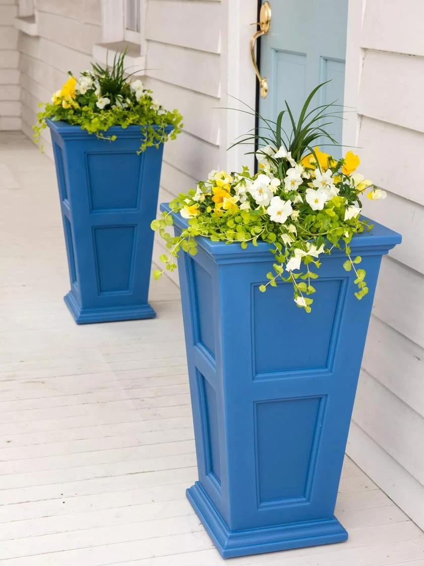 Fairfield Self-Watering Tall Patio Planters, 28” 3 Fairfield Self-Watering Tall Patio Planters, 28”