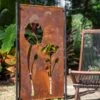 Poppy Corten Steel Screen 2 Poppy Corten Steel Screen -Green Works Shop 3 4 crop 8612984 8313 poppy corten steel screen