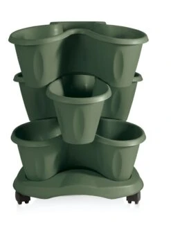 Trifoglio 3-Tier Planter On Wheels 11 Trifoglio 3-Tier Planter On Wheels -Green Works Shop 3 4 crop 8613625 03V