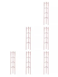 Stacking Tomato Ladders, Set Of 6 -Green Works Shop 40309 Red stacking tomato ladders set of 6 red tif