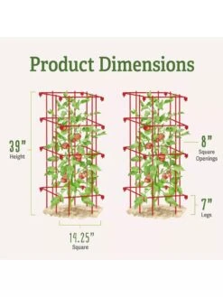 Tomato Cages, Set Of 4 -Green Works Shop 8587040 1