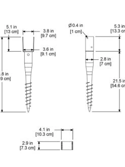 No-Dig Ground Screw For Mailpost -Green Works Shop 8587086 02V tif