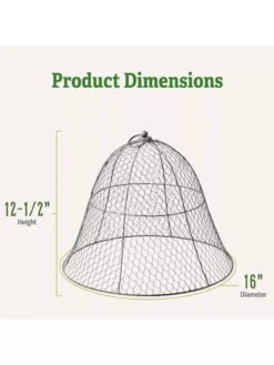 Chicken Wire Cloche -Green Works Shop 8590210 2