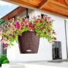Lechuza® Nido Cottage Wicker Hanging Planter -Green Works Shop 8591154MC 007V tif
