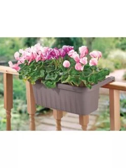 Adjustable Self-Watering Railing Planter, 24" -Green Works Shop 8592173 02V 3 4