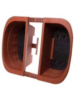 Self-Watering Saddle Railing Planter, 16" -Green Works Shop 8592175TC 2028z tif