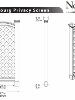 Luxembourg Vinyl Privacy Screen 7 Luxembourg Vinyl Privacy Screen -Green Works Shop 8593147 03V tif