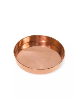 Small Round Copper Plant Tray, 10" -Green Works Shop 8593529 1175 tif
