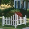 Country Corner Vinyl Picket Fence -Green Works Shop 8593637 01v country corner vinyl picket fence new england white