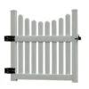 Cottage Vinyl Picket Gate -Green Works Shop 8593654 01v cottage vinyl picket gate new england white