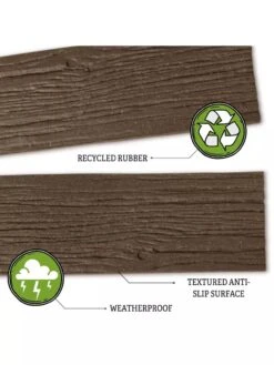 Recycled Rubber Railroad Tie Stepping Stone -Green Works Shop 8594281 3