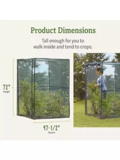 Crop Cage, 4' X 4' -Green Works Shop 8596538 dimensions