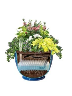 Mazzano Self-Watering Planters -Green Works Shop 8596570 SWMazzano19 Blue art tif