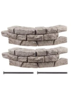 Rock Lock Interlocking Garden System, Curved Sets -Green Works Shop 8598737 01V 3 4