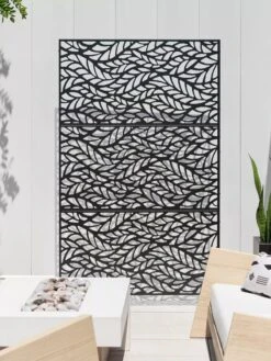 Veradek 3-Panel Privacy Screen Set, Flowleaf 12 Veradek 3-Panel Privacy Screen Set, Flowleaf -Green Works Shop 8599187 09V tif