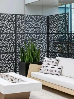 Veradek 3-Panel Privacy Screen Set, Web -Green Works Shop 8599206 10V tif