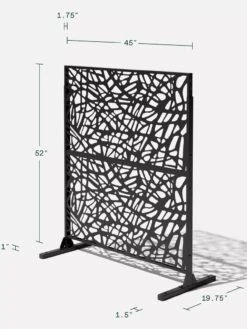 Veradek 2-Panel Privacy Screen Set, Web -Green Works Shop 8599215 10V tif