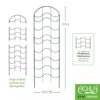 Achla Designs Waves Trellis Extension Piece -Green Works Shop 8599492 01V tif