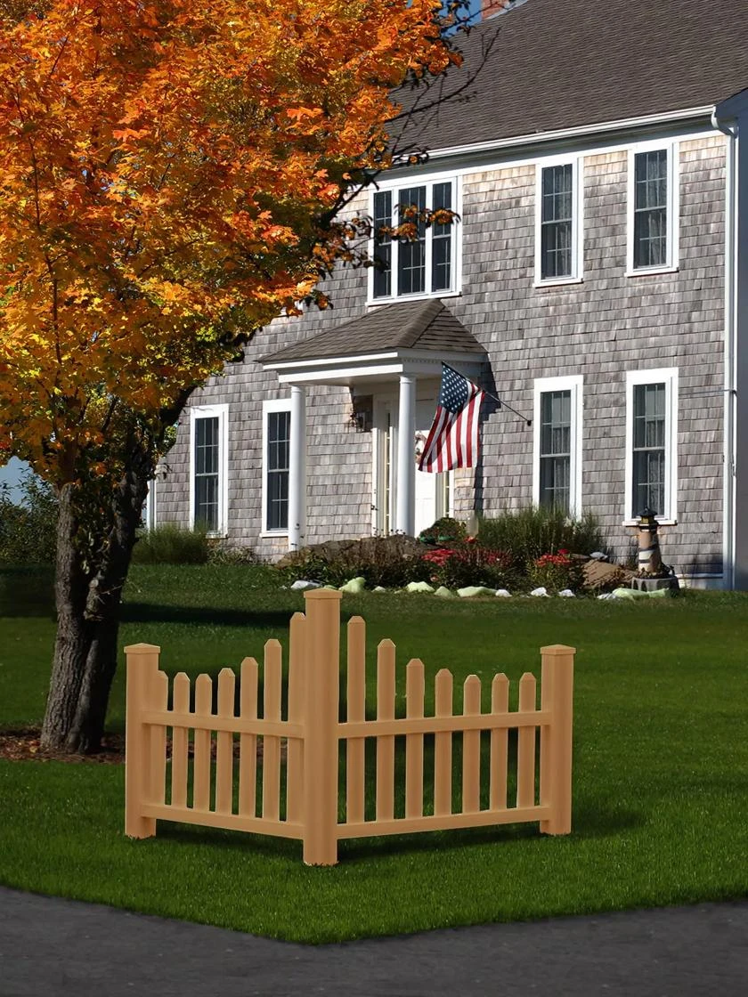 Country Corner Composite Picket Fence 3 Country Corner Composite Picket Fence