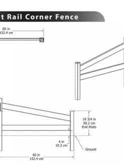 Split Rail Corner Vinyl Fence 7 Split Rail Corner Vinyl Fence -Green Works Shop 8599774 03V tif