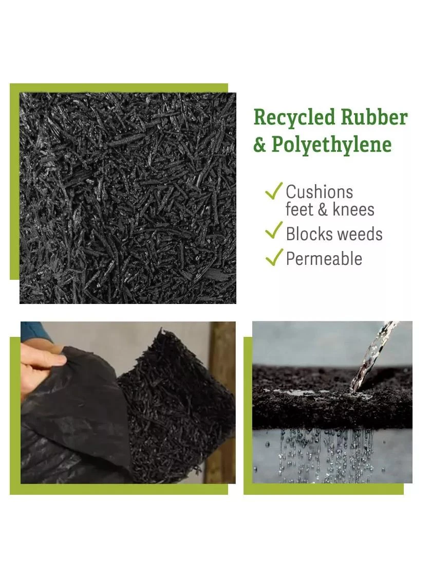 Recycled Rubber Mulch Edging, 12’ X 6” 5 Recycled Rubber Mulch Edging, 12’ X 6” - Image 3