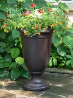Ellington Self-Watering Urn Planter, 24" 12 Ellington Self-Watering Urn Planter, 24" -Green Works Shop 8600110 02V tif