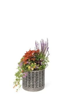 Galvanized Grow Bag Planter 12" -Green Works Shop 8609177 0368 tif