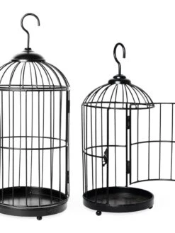 Hanging Birdcage Planter Set -Green Works Shop 8609181 02V tif
