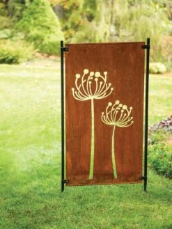 Queen Anne's Lace Corten Steel Screen -Green Works Shop 8609526 00526 tif