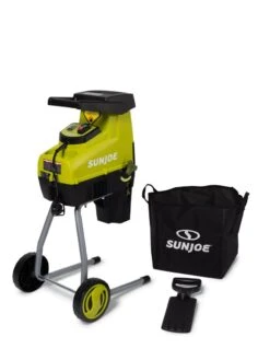 Sun Joe CJ603E 1.7 Inch Cutting Diameter Electric Silent Wood Chipper/Shredder | 15-Amp -Green Works Shop 8610486 3875 tif
