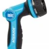 Aqua Joe AJHN102 Heavy Duty Indestructible Metal Multi Function Adjustable Hose Nozzle With Smart Throttle -Green Works Shop 8610640 01V jpg