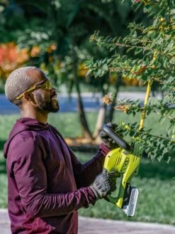 Sun Joe 24V-HT22-LTE 24-Volt ION+ Cordless Hedge Trimmer Kit | 22-Inch | W/ 2.0-Ah Battery And Charger -Green Works Shop 8610657 06v