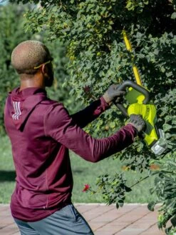 Sun Joe 24V-HT22-LTE 24-Volt ION+ Cordless Hedge Trimmer Kit | 22-Inch | W/ 2.0-Ah Battery And Charger -Green Works Shop 8610657 07v