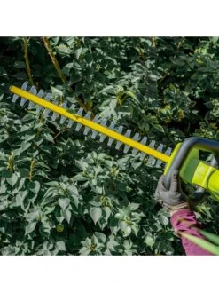 Sun Joe 24V-HT22-LTE 24-Volt ION+ Cordless Hedge Trimmer Kit | 22-Inch | W/ 2.0-Ah Battery And Charger -Green Works Shop 8610657 09v