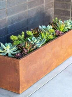 Veradek Metallic Series Corten Steel Window Box Planter, 36" -Green Works Shop 8611609 02V tif