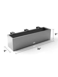 Veradek Metallic Series Railing Planters -Green Works Shop 8611610 19v