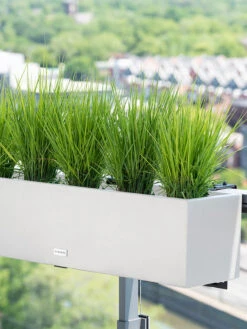 Veradek Metallic Series Railing Planters -Green Works Shop 8611610 22v veradek metallic series railing planter