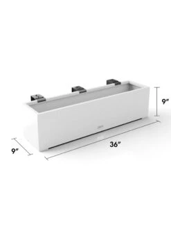 Veradek Metallic Series Railing Planters -Green Works Shop 8611610 28v