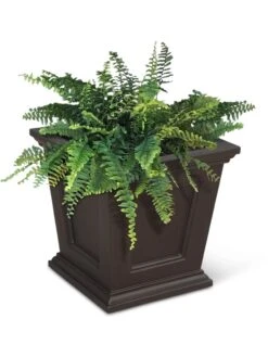 Fairfield Self-Watering Square Planter, 16” X 16” -Green Works Shop 8611695 04V tif