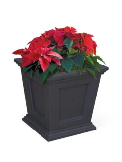 Fairfield Self-Watering Square Planter, 16” X 16” -Green Works Shop 8611695 13V tif