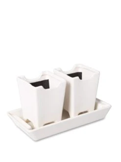 Stoneware Self-Watering Windowsill Planters, Set Of 2 -Green Works Shop 8611890 5658 tif