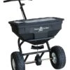 All Purpose Broadcast Spreader, 125 Lb -Green Works Shop 8612270 02v all purpose broadcast seed salt sand spreader 125 lb
