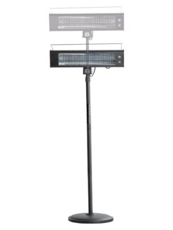 Sun Joe® 1500W Elec. Infrared OD Patio Heater, Adjust Ht. Range, W/Wall Bracket & Cover -Green Works Shop 8612532 05v