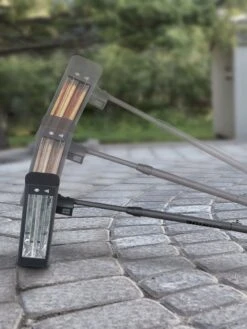 Sun Joe® 1500W Elec. Infrared OD Patio Heater, Adjust Ht. Range, W/Wall Bracket & Cover -Green Works Shop 8612532 08v