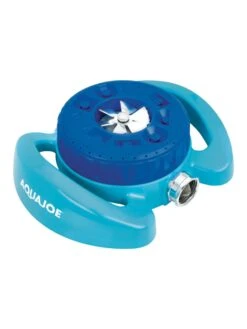 Aqua Joe® AJ-TSSBM Indestructible 9-Pattern Metal Turret Sprinkler -Green Works Shop 8612869 02v