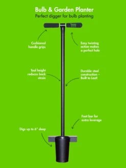 Yard Butler® Long Handled Bulb Planter -Green Works Shop 8613157 03v