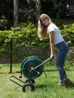 Yard Butler® Two Wheel Hose Truck -Green Works Shop 8613163 03v