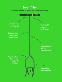 Yard Butler® Twist Tiller -Green Works Shop 8613177 02v