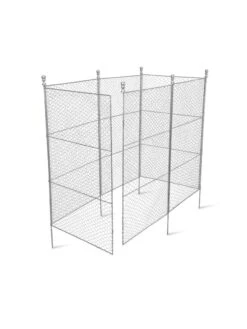 Tall Chicken Wire Critter Fence With Gate -Green Works Shop 8613260 6052
